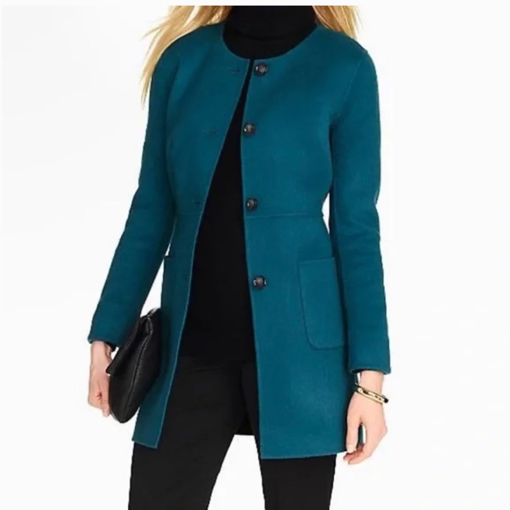 NWT. Talbots Blue Malla Reversible Jacket